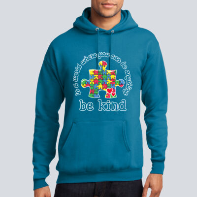 Adult Hoodie - Autism Awareness - Be Kind Puzzle Piece T-Shirt Thumbnail