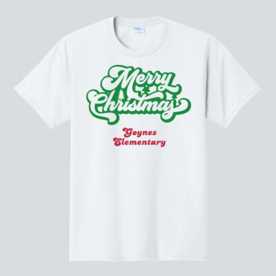 Adult T-Shirt - Winter Holidays - Merry Christmas - Green & Red Thumbnail