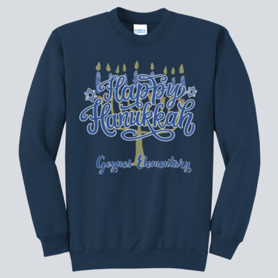 Adult Crewneck - Winter Holidays - Happy Hanukkah Thumbnail