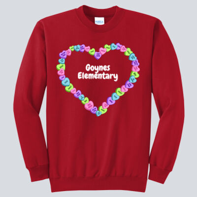 Adult Crewneck - Spring - Valentine's Heart Thumbnail